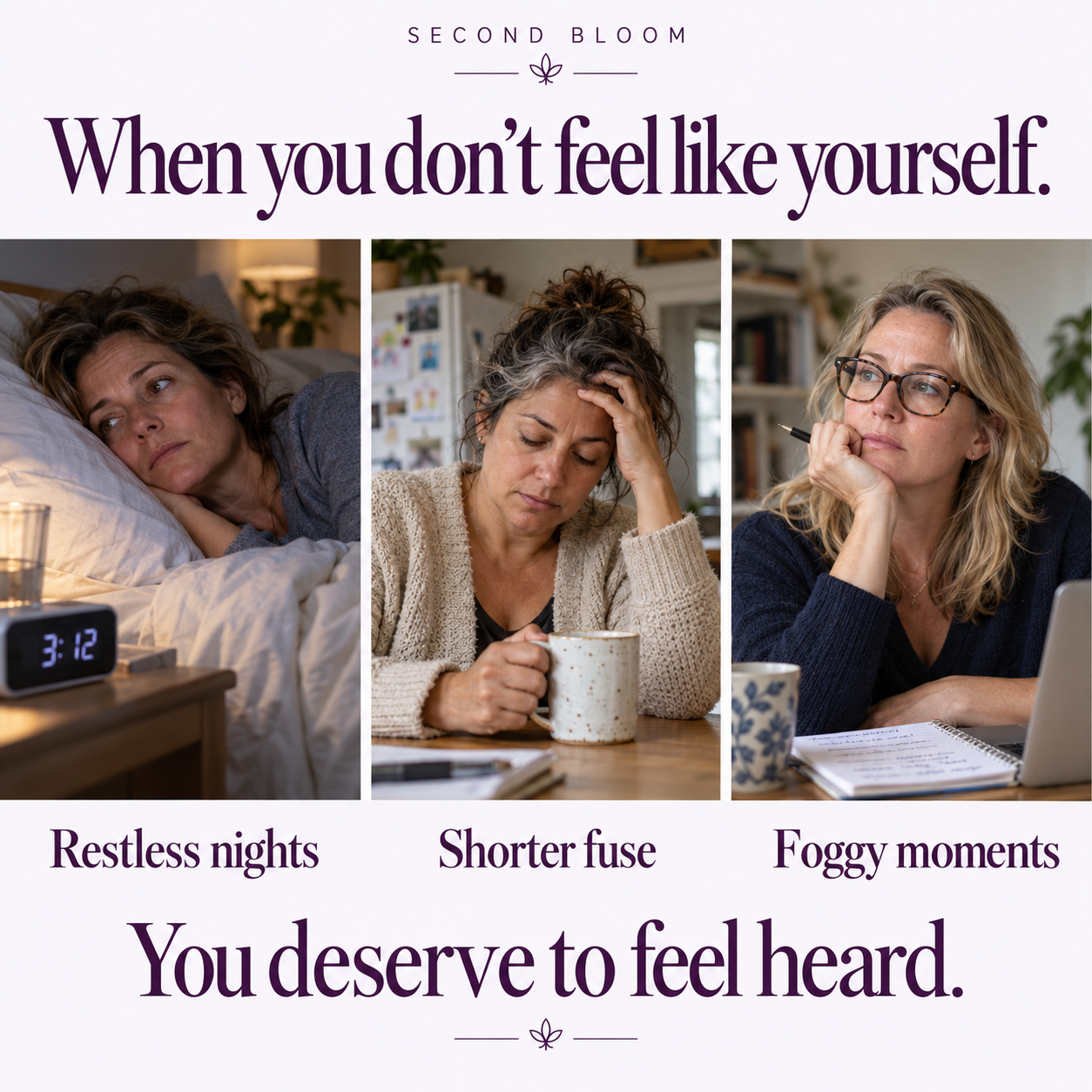Midlife moments: restless nights, a shorter fuse and foggy moments